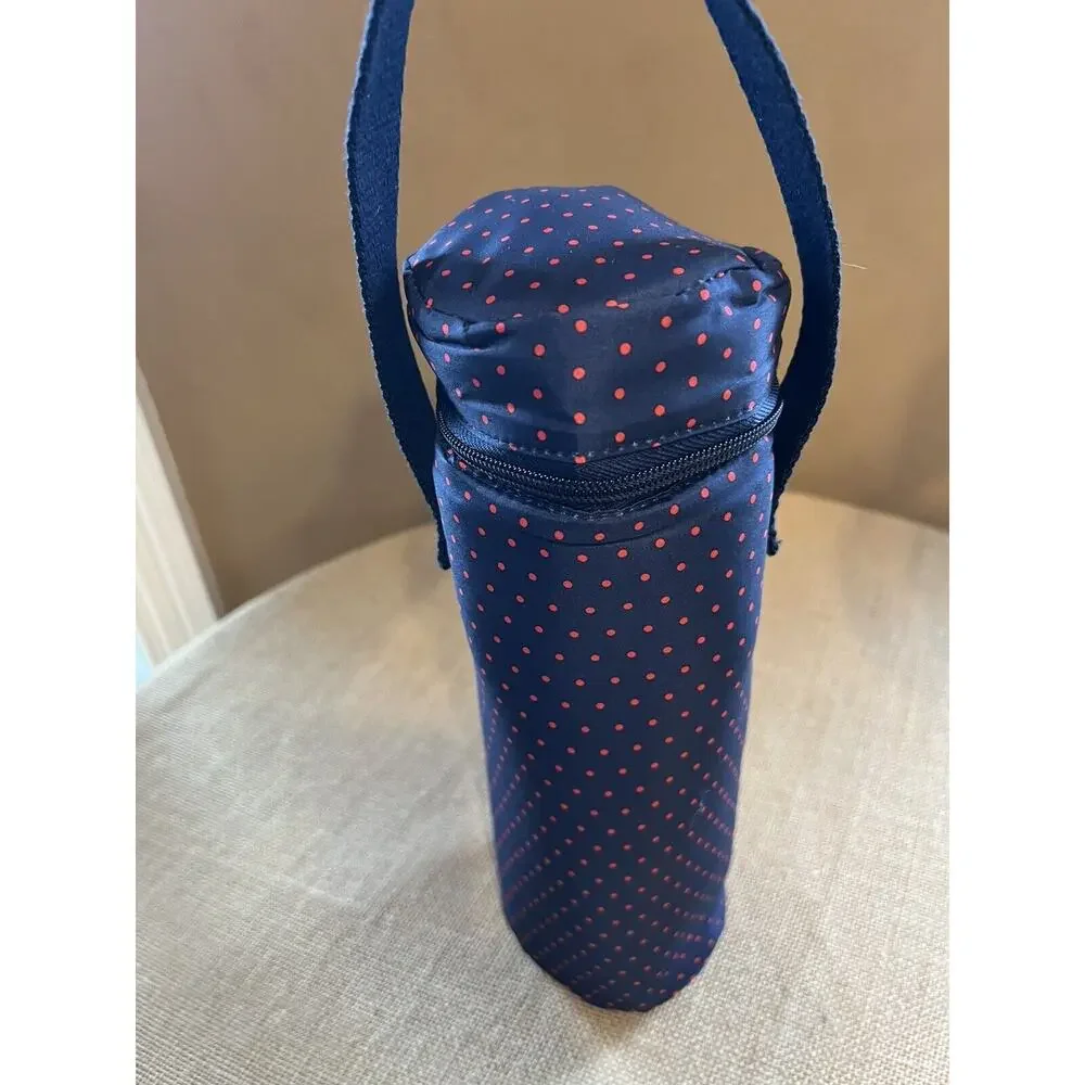 NWOT Insulated Portable Blue and Red Wine Tote--NEVER USED